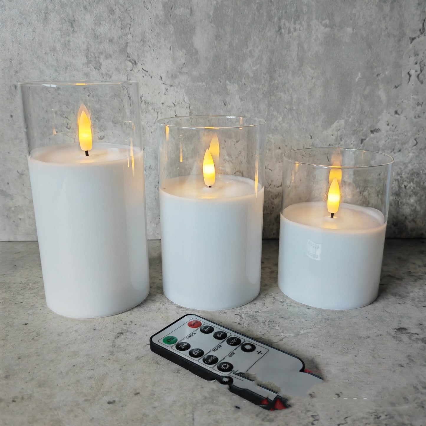 Electroplated Glass LED Electronic Candle