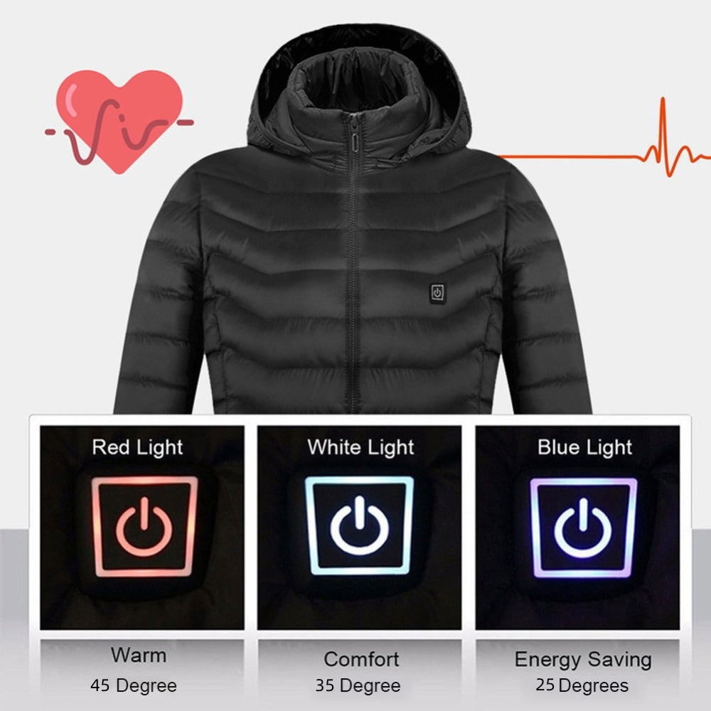 Winter Heated Jacket USB Electric