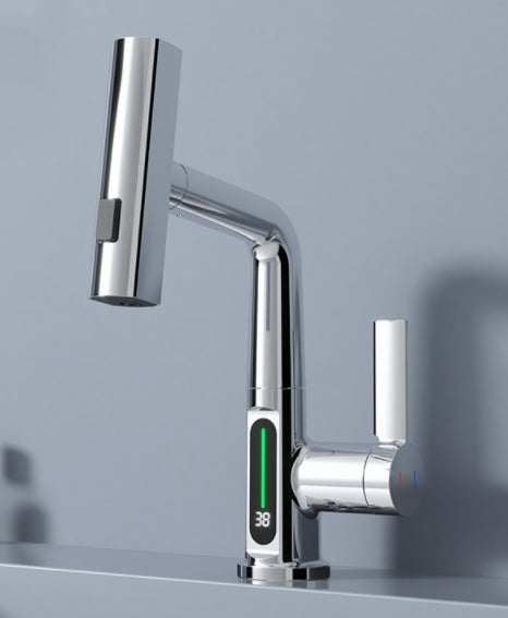 Intelligent Digital Display Faucet Pull-out Basin