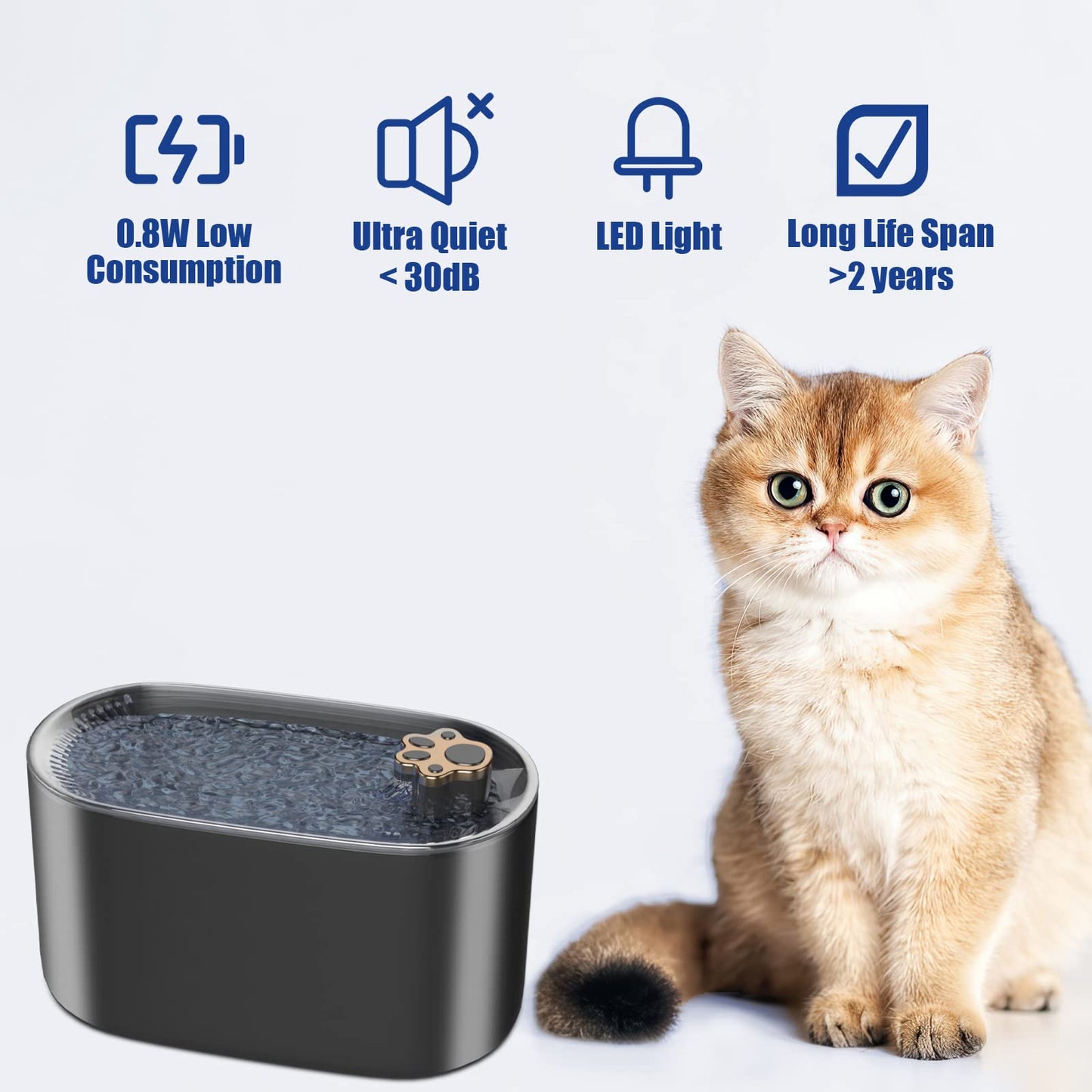 3L Cat-Dog  Water Fountain