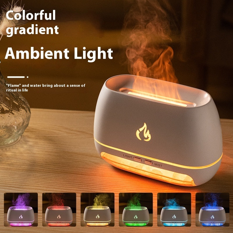 Simulated Flame Wood Grain Essential Oil Aromatherapy Machine