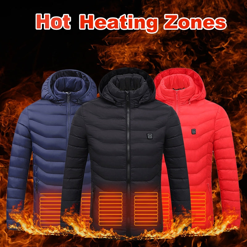 Winter Heated Jacket USB Electric