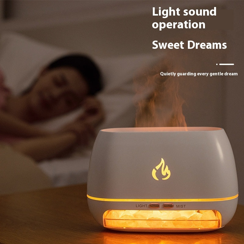 Simulated Flame Wood Grain Essential Oil Aromatherapy Machine