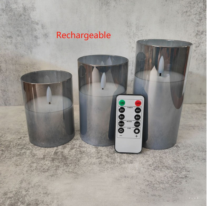 Electroplated Glass LED Electronic Candle