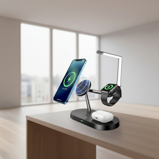 Multifunctional Five-In-One Magnetic Wireless Charging