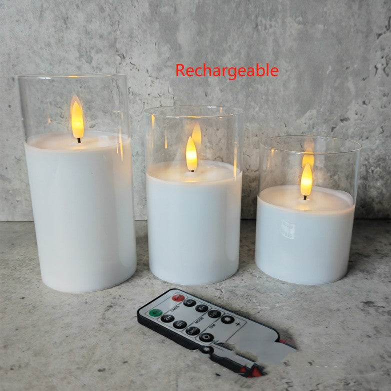Electroplated Glass LED Electronic Candle